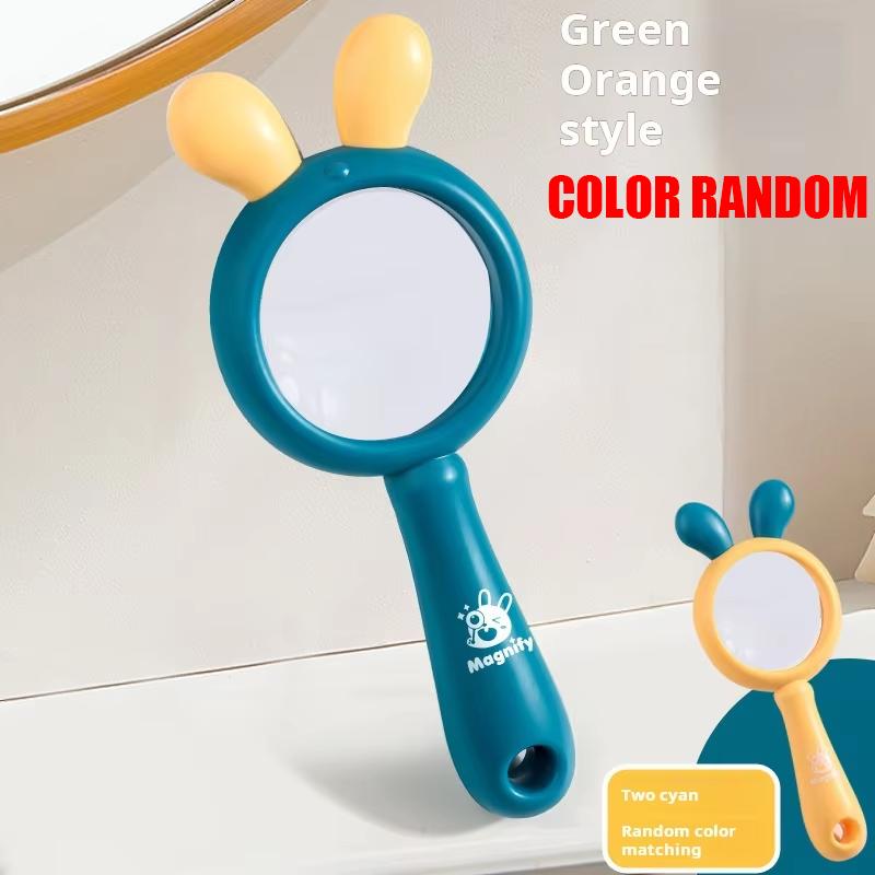 High Magnifying Glass Handheld Hd Children Elementary School Reading Optical Toys Kindergarten Small Gifts Color Random