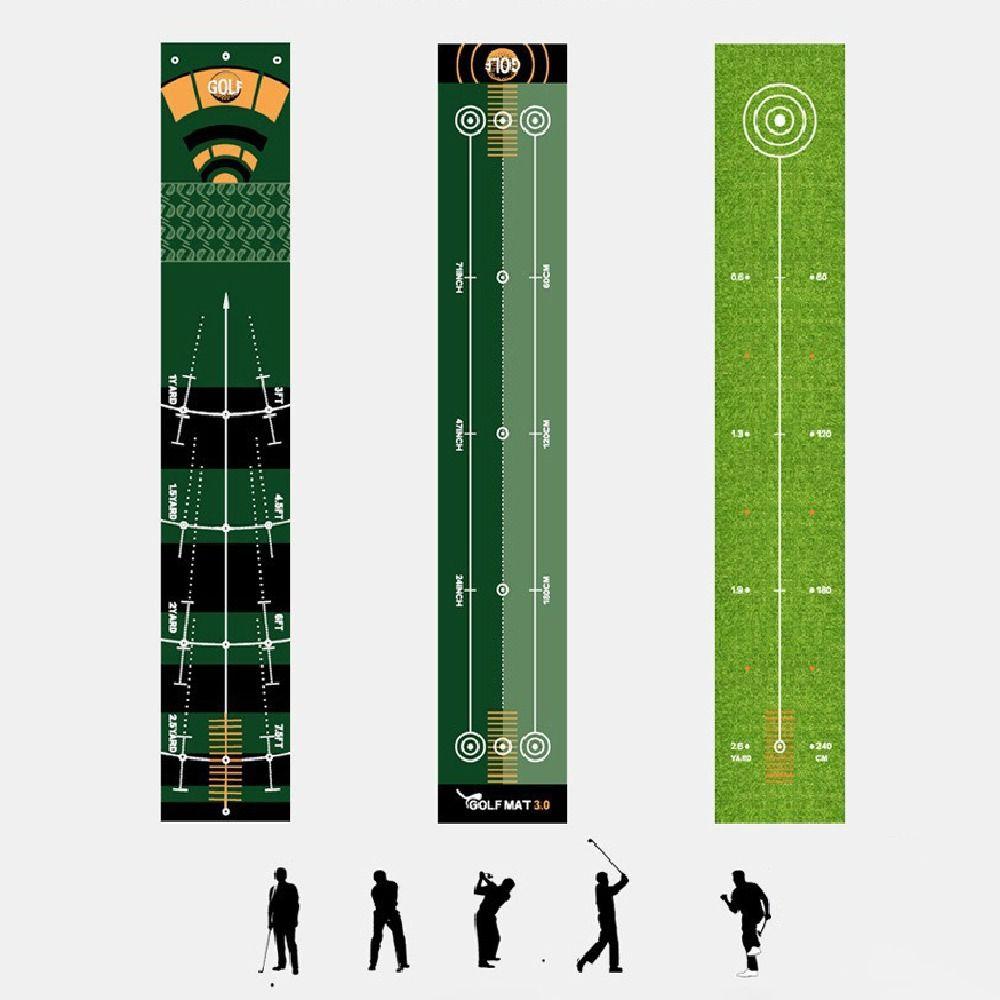 Anti-Slip Golf Training Pad 50X300cm Golf Hitting Mat No Odor Golf Putting Green Blanket  Home Use