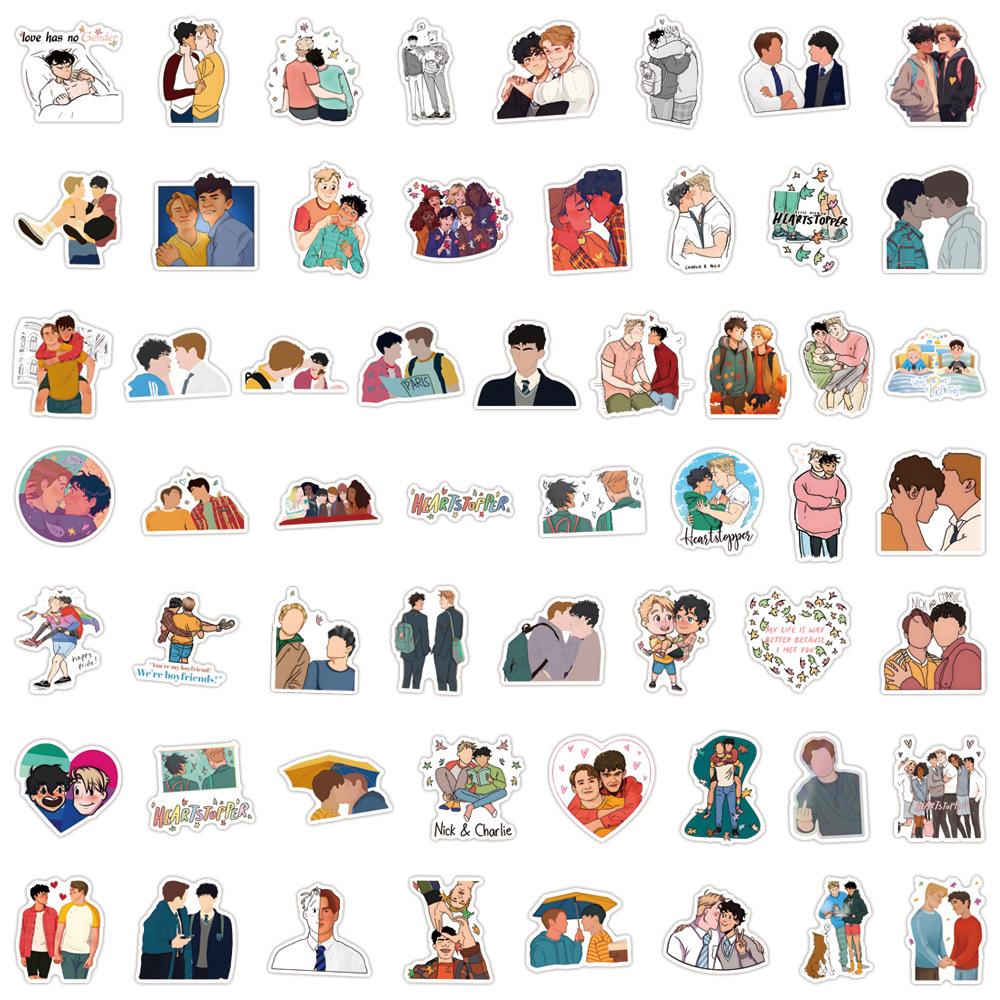110 Heartstoppe Graffiti Stickers Decorative Scooter Notebook DIY Cartoon Stickers