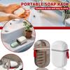 Travel  Soap Box Small Portable Multifunctional Double-layer Sealed Travel Soap Box With Lid