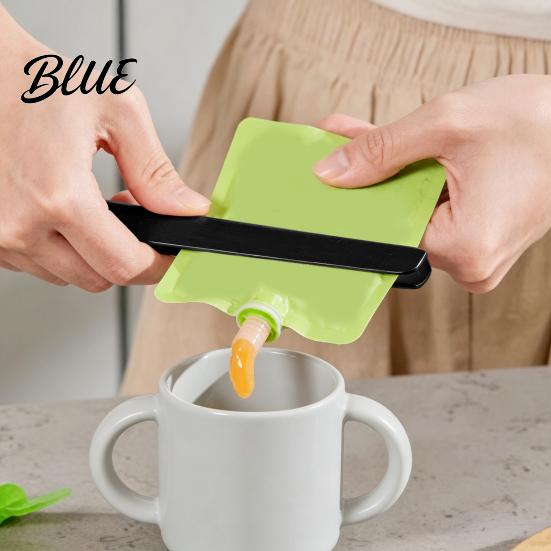 Portable Squeeze Clip 2PCS Food Sauce Bag Squeezer Durable ABS Manual Kitchen Tool Flexible Packaging Squeezer Waste Reduction Extractor Tool