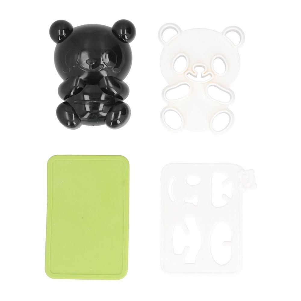 Food Grade Silicone Rice Ball Mold Cute Panda Shape ABS Onigiri Maker Easy Release Hand Press Sushi Maker Mold Party Picnic