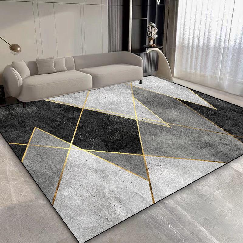 

Скандинавський Легкий Розкішний Геометричний Килим для Вітальні Велика Площа М які Легкі в Чищенні Килими для Декору Спальні Килимок для Підлоги в Гардеробній 100*160cm