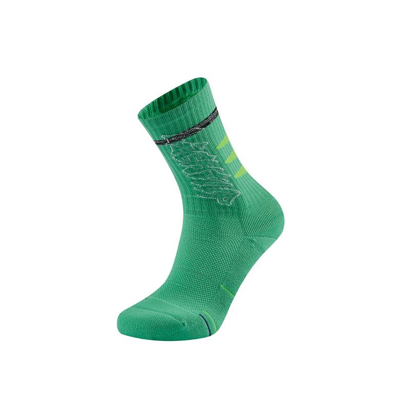 361 Degrees Men Basketball Socks High-top Breathable Professional Sweat Absorbing Training Anti- Slip Long Tube Male Hose 512433