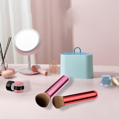2 In 1 Electric Foundation Brush Massage Makeup Brush Multi-Function Soft Fluffy Loose Powder Brushes Portable For Home Travel