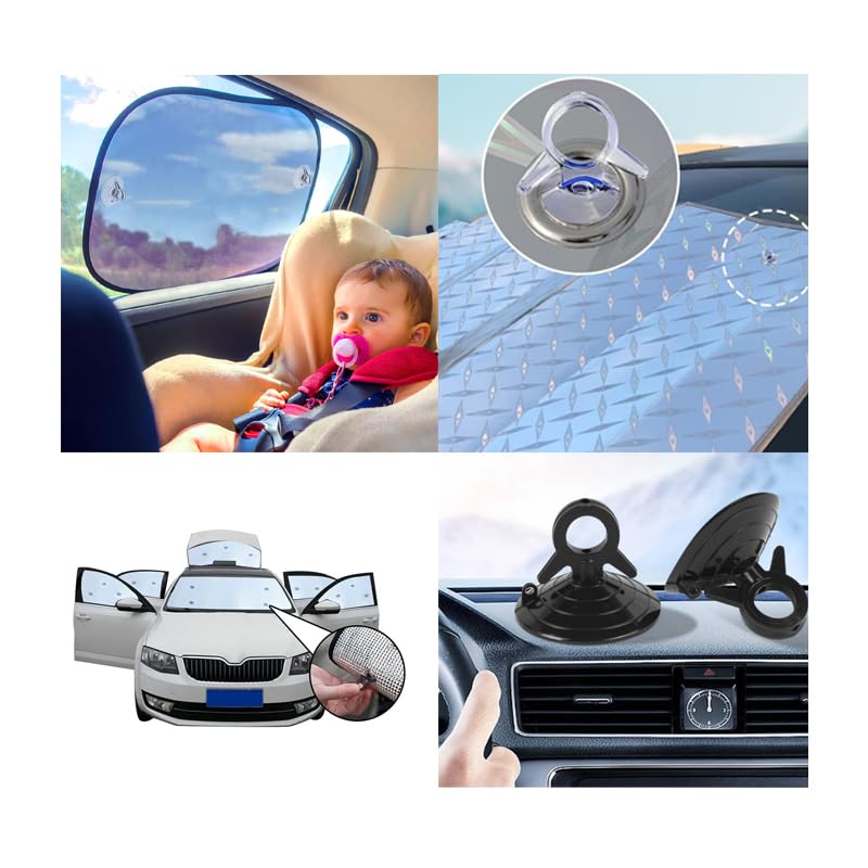 LEAUNGYOO Suction Cup for Park Sunshade Black Strong Suction Cup for Car Sunshade for