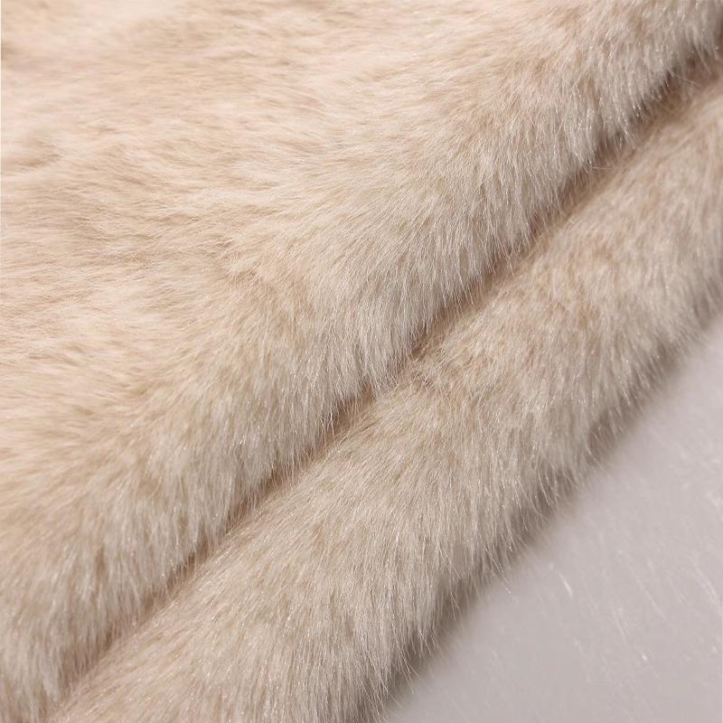 50x180cm Thickend Faux Fox Long Hair Plush Fabric for Coats Collar Toys Carpet For Diy Sewing Plain Soft Warm Fur Cloth