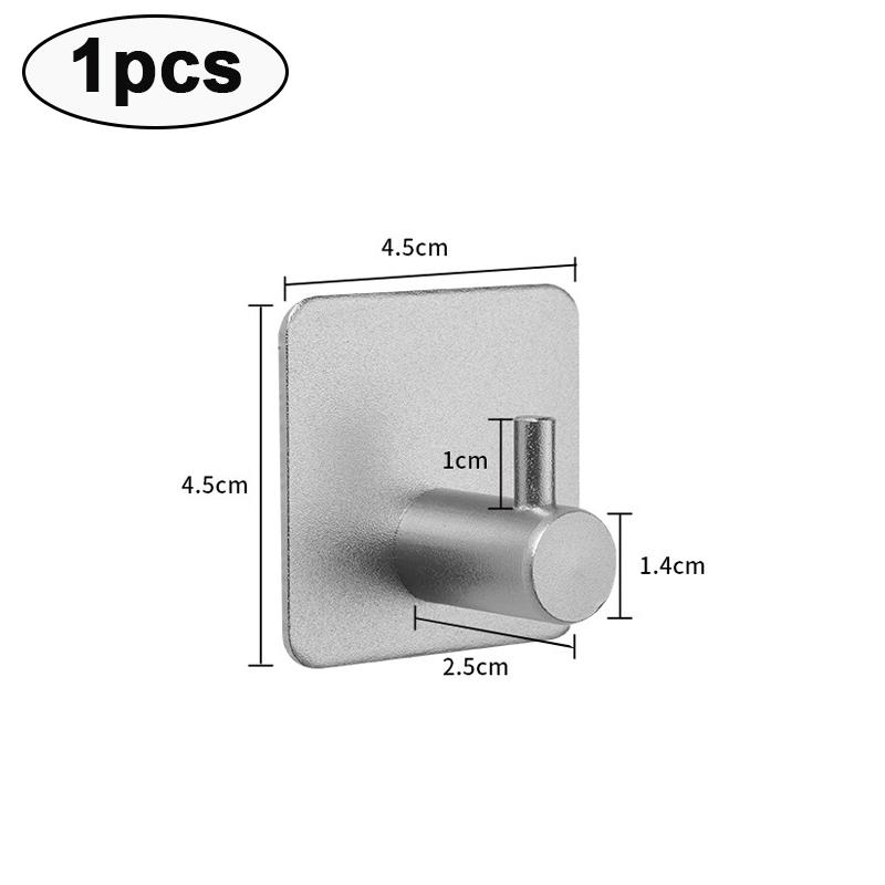 

Клейкие настенные крючки, дверные ключи, вешалка для одежды, крючок для ванной комнаты, держатель для полотенец, органайзер, подвесной крючок, полка, кухонная фурнитура 4.5X4.5cm серебряный