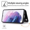 Für Samsung Galaxy S23 PU-Lederbeschichtete TPU-Handyhülle Duale Tasten Kartenhalter Ständer Abdeckung