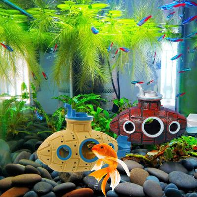 Decorazione Acquario Sottomarino Vuoto Nascondiglio per Gamberetti Allevamento Pesci Piccoli