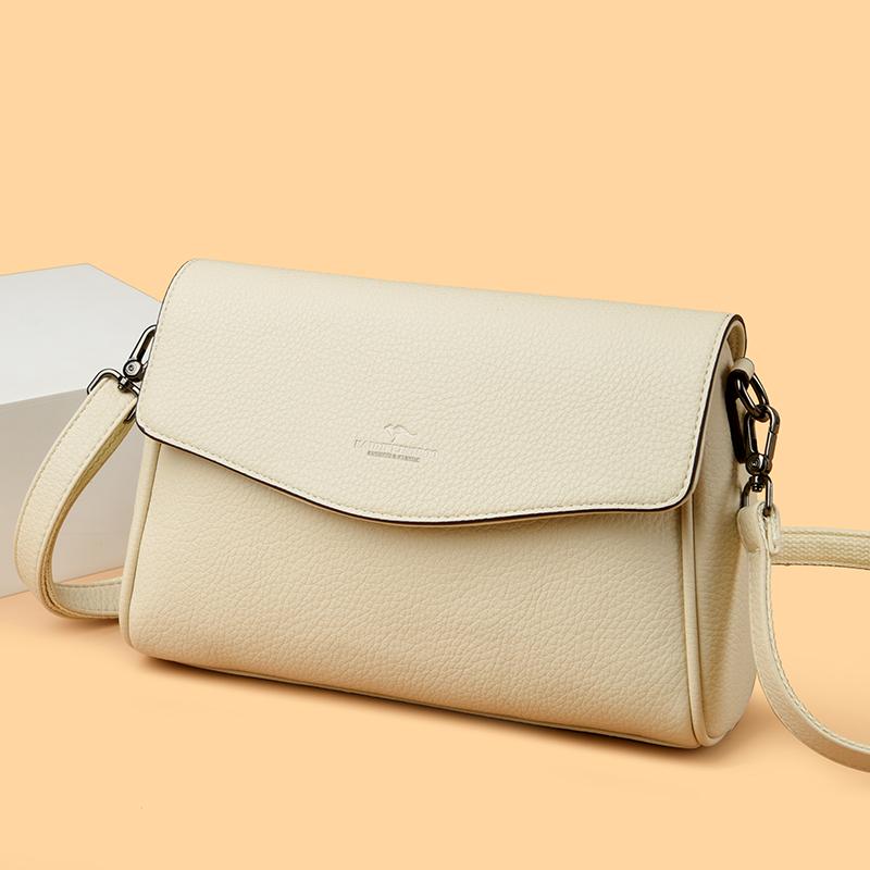 Damskie torebki na ramię ze skóry PU  prosty design  retro  torebka pod pachę  modne  luksusowe  mała klapka  crossbody  Damska torba na zakupy  nowa