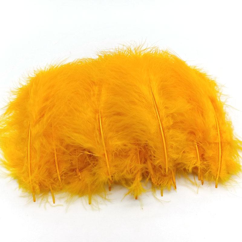 20Pcs Turkey Marabou Feathers Plumes DIY Creative Leisure Decoration Wedding Carnival Handicrafts Accessories Fly Tying Material