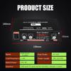 AC 220V 90W 2CH HIFI Audio Stereoforsterker LCD-skjerm bluetooth FM-radio Bil hjemmefjernkontroll Hjemmekinoforsterkere DC12V