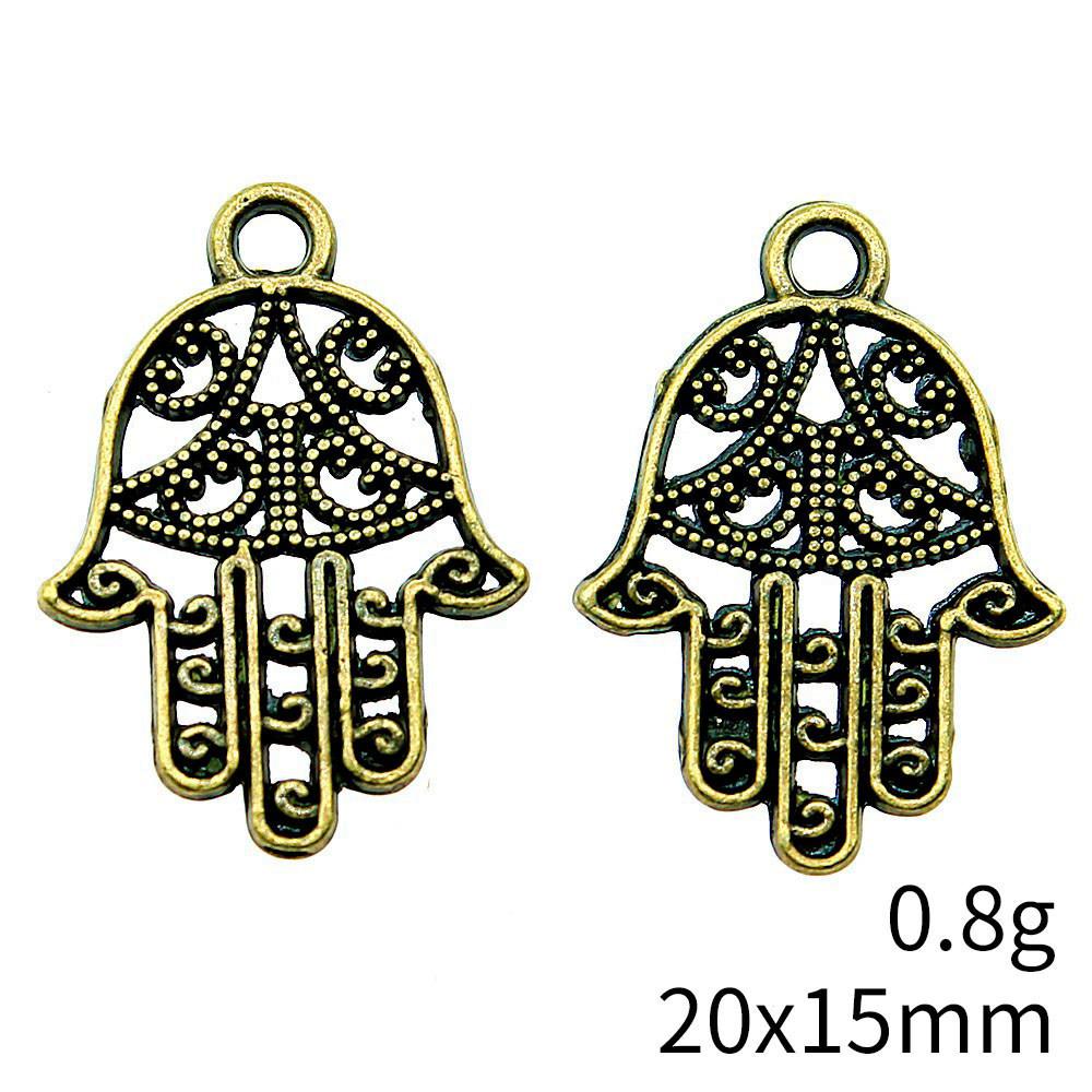 NewArrivals Charms For Necklace Hamsa Hand Talisman Amulet Charms Pendant Biz Phone Pendant