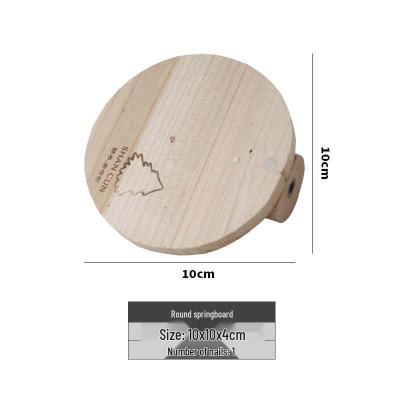 Деревянная платформа-педаль Тоторо и Белка: Практичная мебель для грызения для мелких домашних животных