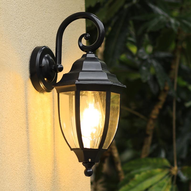 Modern & Creative Retro Outdoor Wall Lamp IP65 Waterproof Corridor Light with LED Aluminum Base for Home Use