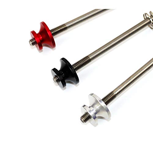 Silverock Bicycle Titanium Skewer Hub Parts for MTB and Road Bikes, Slow Quick Release Quick Release Lever, Black, 135mm, 130mm, 100mm