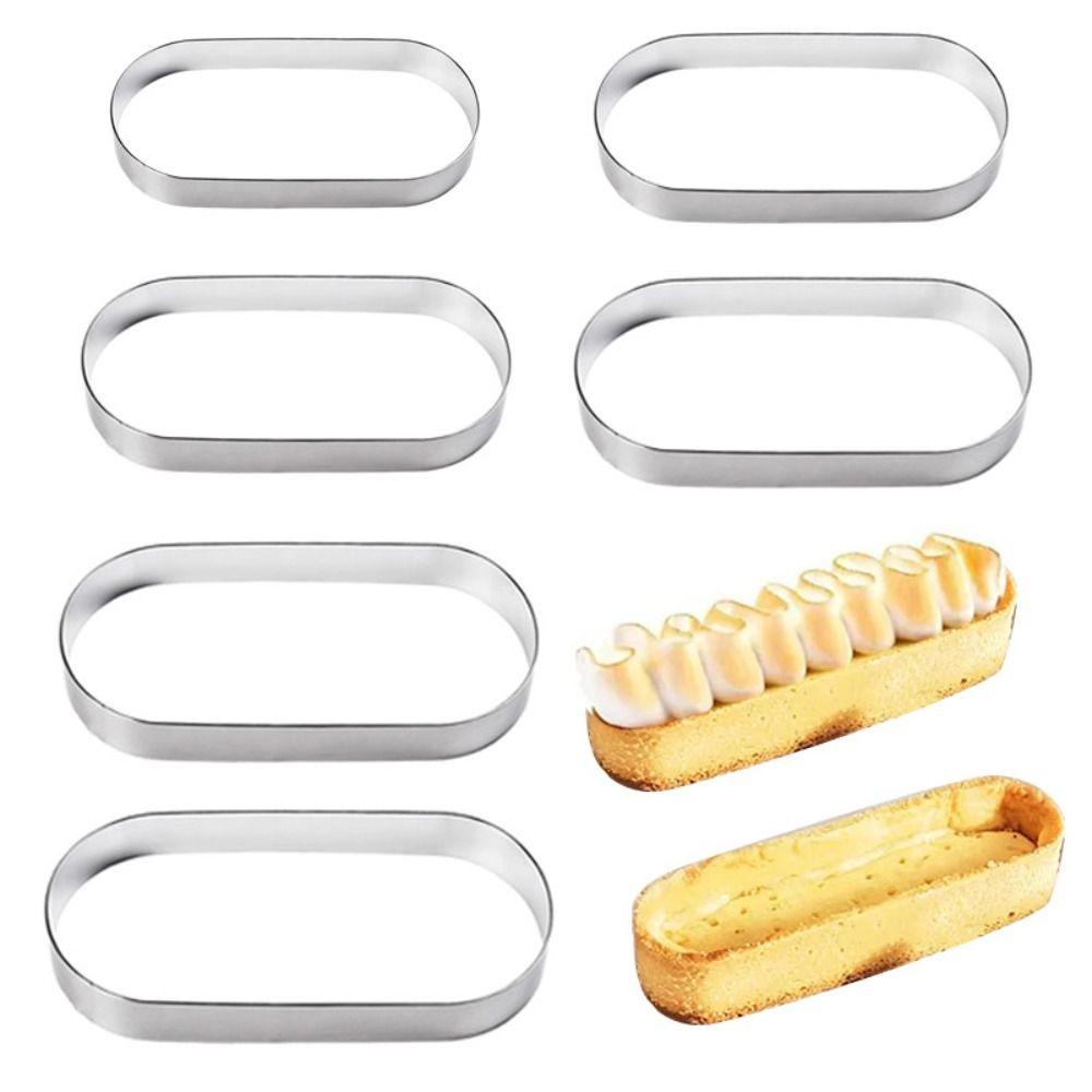 DIY Oval Cake Rings Multipurpose Cookie Mold Cake Ring Molds Tiramisu Puff Pastry Baking Tools