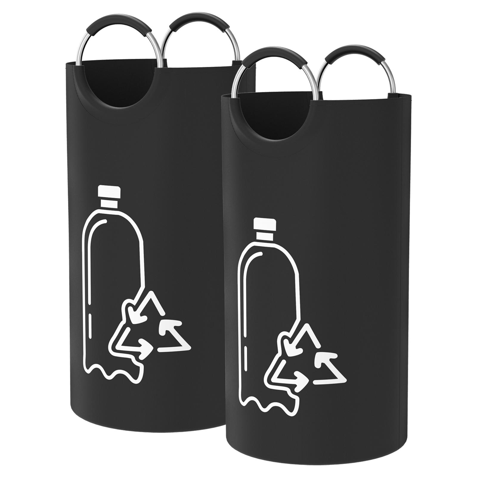

2 шт. Сумка для сбора бутылок под залог 82 л большой вместимости, сумка для хранения бутылок для переработки с ручкой, многоразовая переработка из ткани Оксфорд