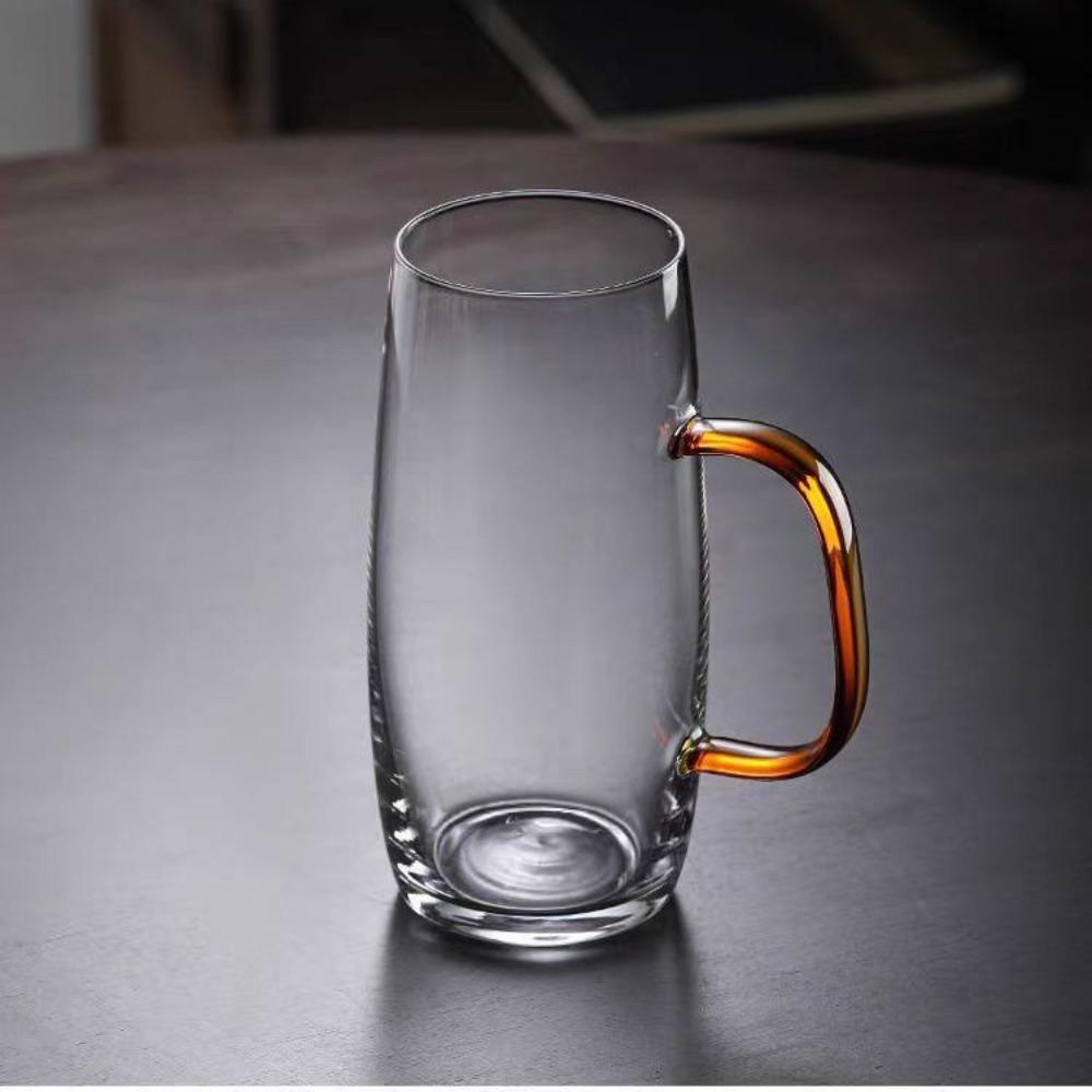 Zesílené sklo Domácí šálek na zelený čaj Tepelně odolný šálek na pitnou vodu s uchem Pánské a dámské šálky na čaj