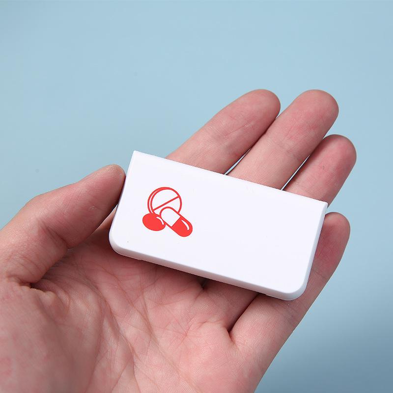 Compact Travel Pill Organizer: 3-Compartment, 7-Day Tablet & Capsule Dispenser Box