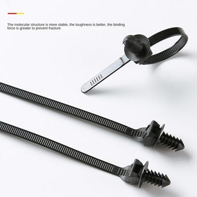 20pcs Self Locking Nylon Cable Ties Fastening Zip Cable Ties Portable Thread Car Nylon Ties Multifunctional Wrap Cable