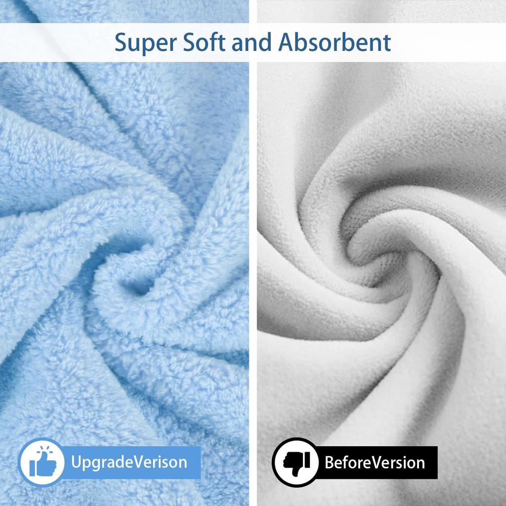 Pet Bathrobe, Towel For Dogs And Cats, Super Absorbent, Cute Dog Bath Towel, Hooded Coat, Adjustable Collar And Belly Strap, XS To XL