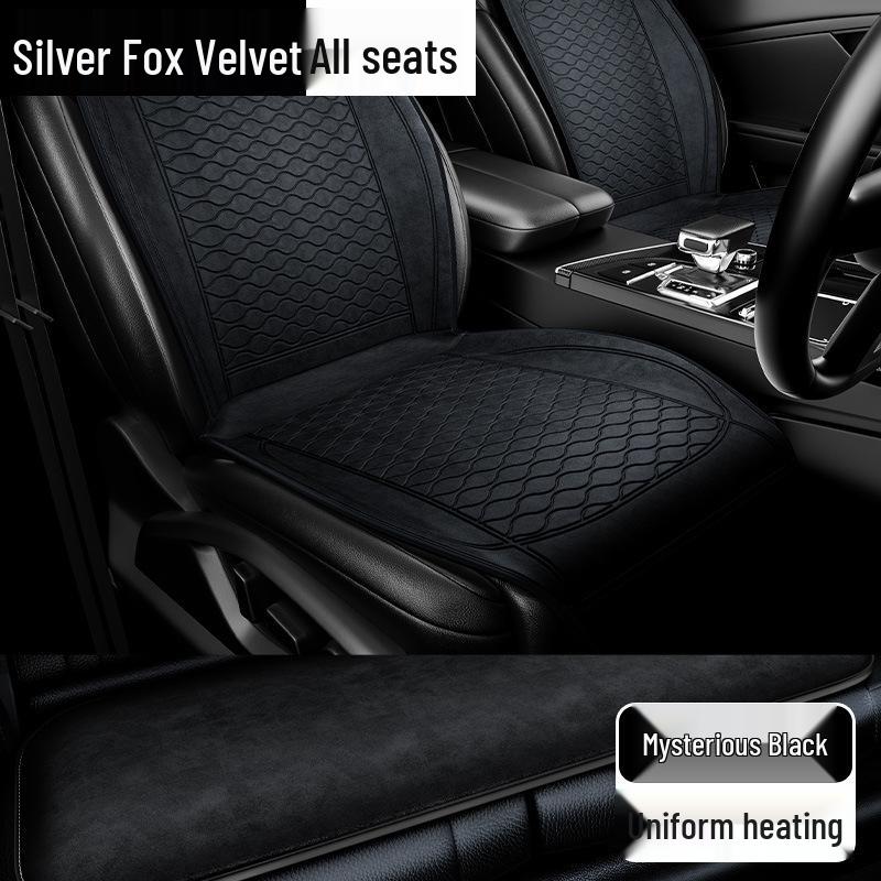 Graphene Electric Heated Seat Cushion, 12V Universal Winter Car Pad, Plush Single Mat, Comfortable Heating.
