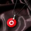 Color Glass Blue Evil Eyes Pendant Necklace Women Men Round Turkish Lucky Eye