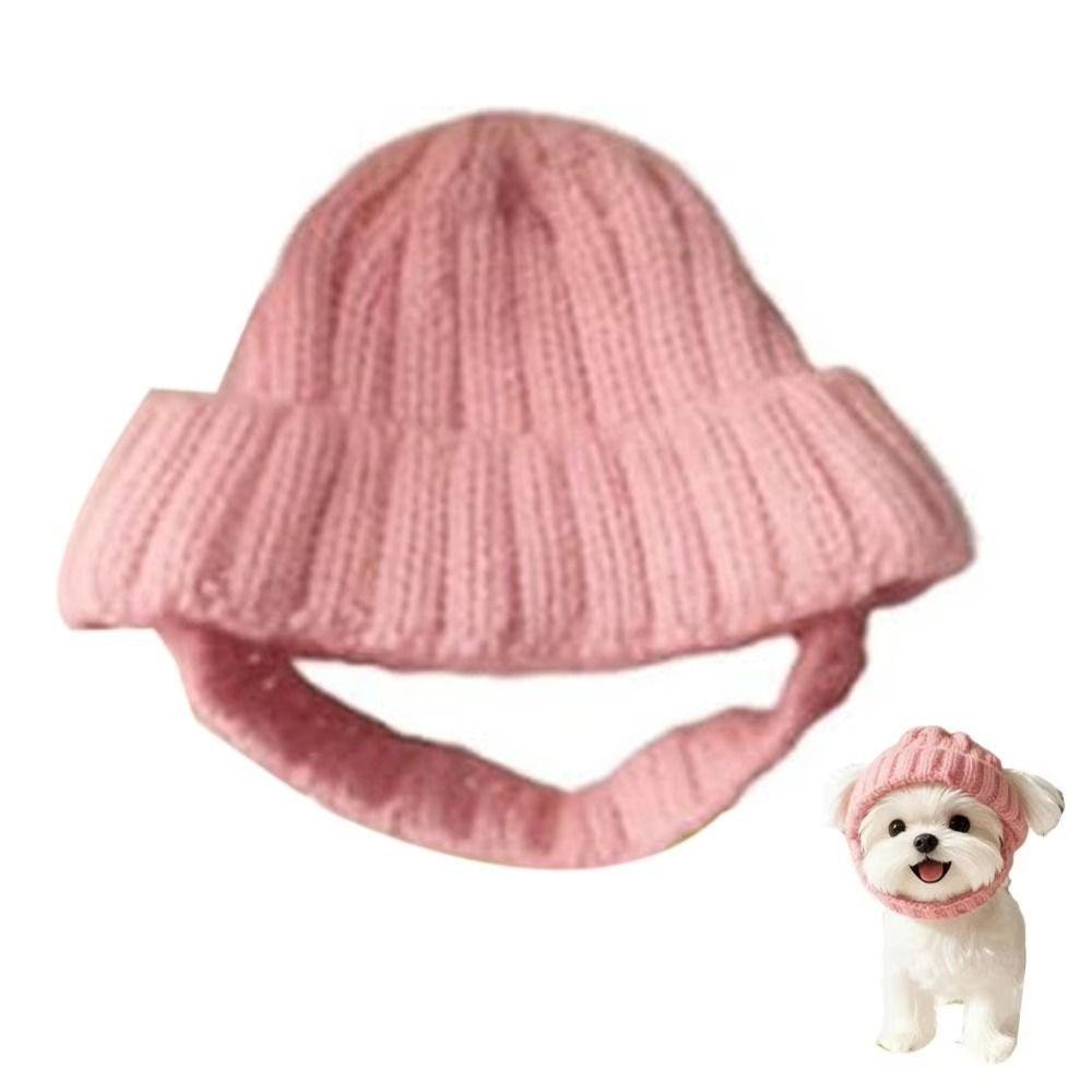 Cozy Soft Knit Pet Knitted Hat Windproof Winter Dog Cap Cute Warm Dog Beanie Winter Season