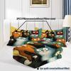 Home Textiles Cartoon Cat Children's Bedding Kit Skin-friendly Grinding Student Dormitory Three-piece Set No Sheets