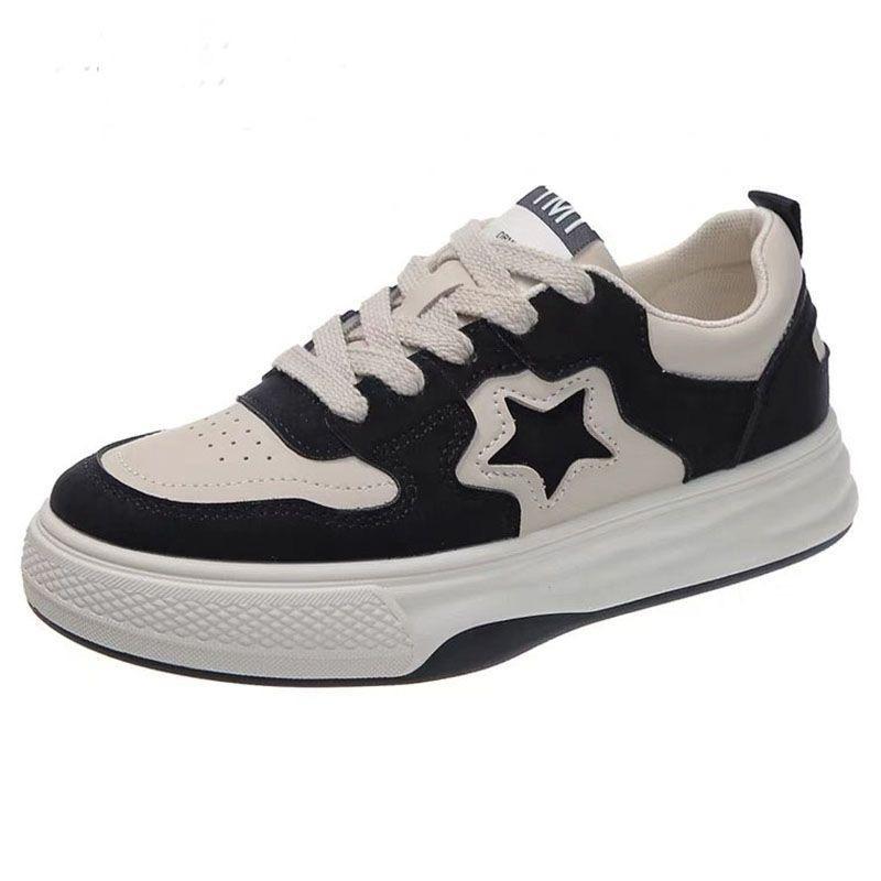 Thick Soled Shoes for Women In Autumn New Fashion Niche and Versatile Casual Sports White Shoes for Women