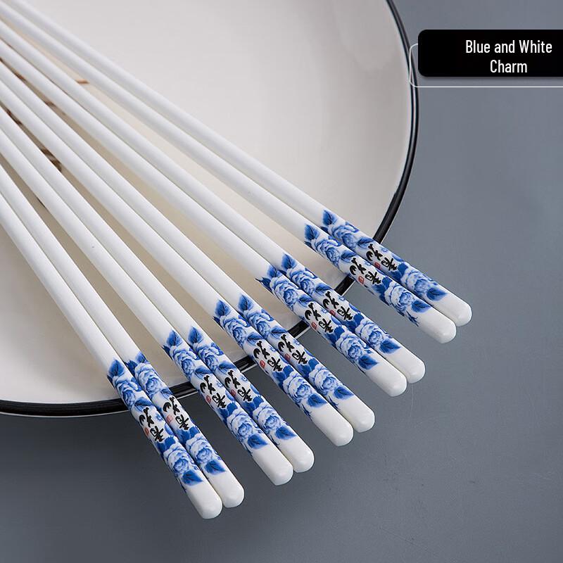 Eleganckie chińskie ceramiczne pałeczki do jedzenia z główką