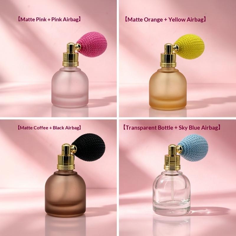 Mini bunte Airbag-Parfümflasche, tragbar, nachfüllbar, auslaufsicherer Duftsprüher, ideal für Party-Make-up-Auffrischung