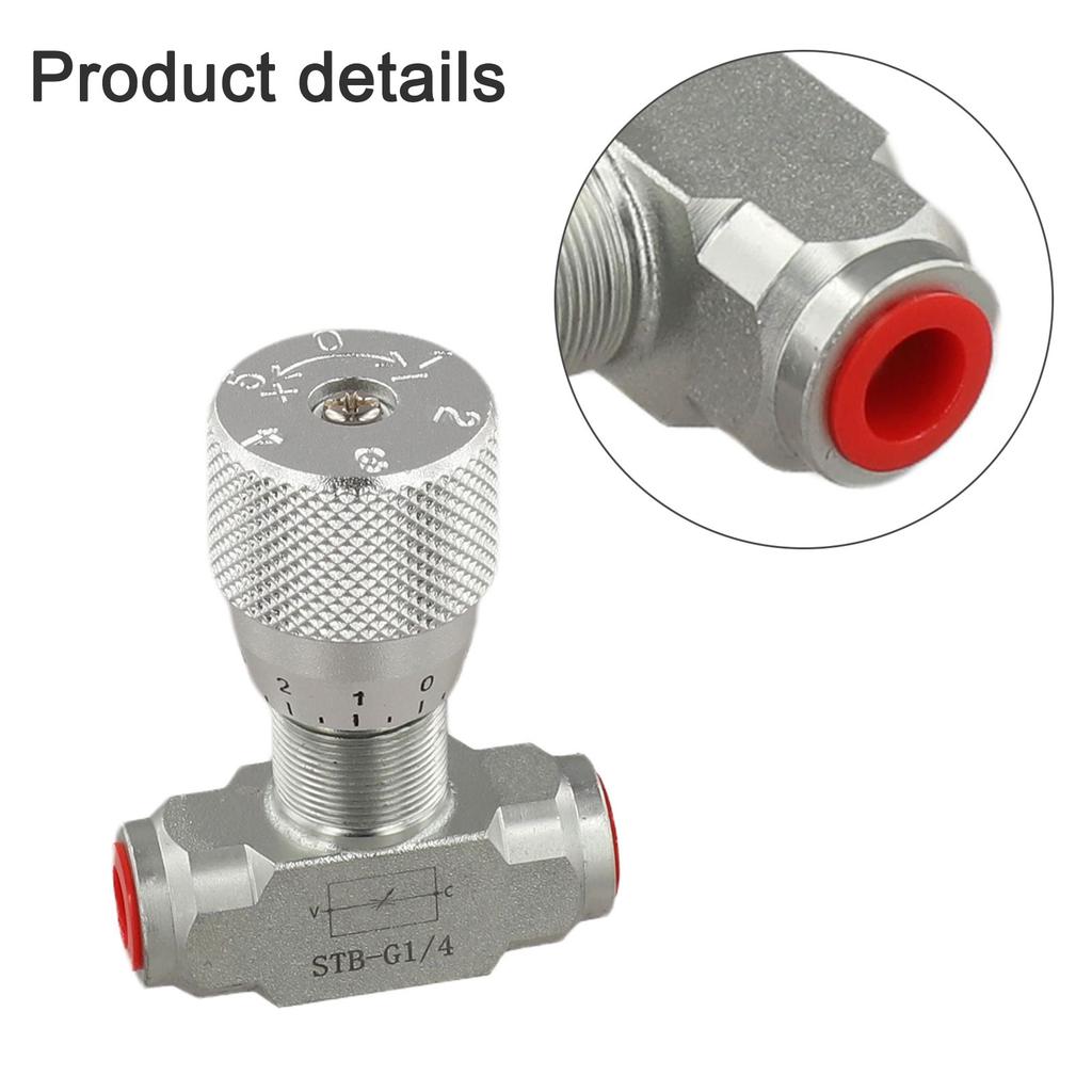 Two Way Hydraulic Flow Control Valve STB Carbon Steel Body 1 4 Inch 3 8 Inch Thread for Hydraulic Pneumatic and Fluid Systems