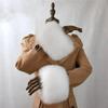 100% Real Fox Fur Cuffs Winter Natural Warm Oversized Arm Warmmer Wristband High Quality Coat Jacket Sleeve Fashion Luxury Cuffs