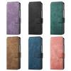 Samsung ZFold7/ZFold6 Leather Card Slot Case with Lanyard - Skin-feel PU Protective Cover