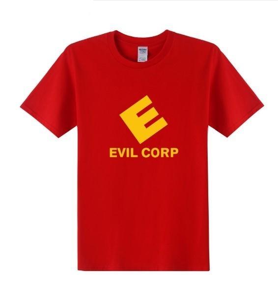 Mr Robot Evil Corp Logo T Shirts Men Tshirt Summer Short Sleeve Cotton Mr Robot T Shirt Tops Free Shipping