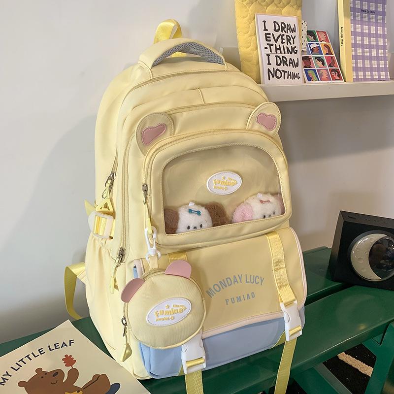 Schoolbag Children Elementary School Girl Junior High School Student Cartoon High Value Ins Pain Bag Backpack