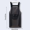Delantal de Cocina Impermeable para el Hogar Pvc Resistente al Aceite Delantal de Trabajo Negro Transparente A Prueba de Suciedad Delantales de Limpieza