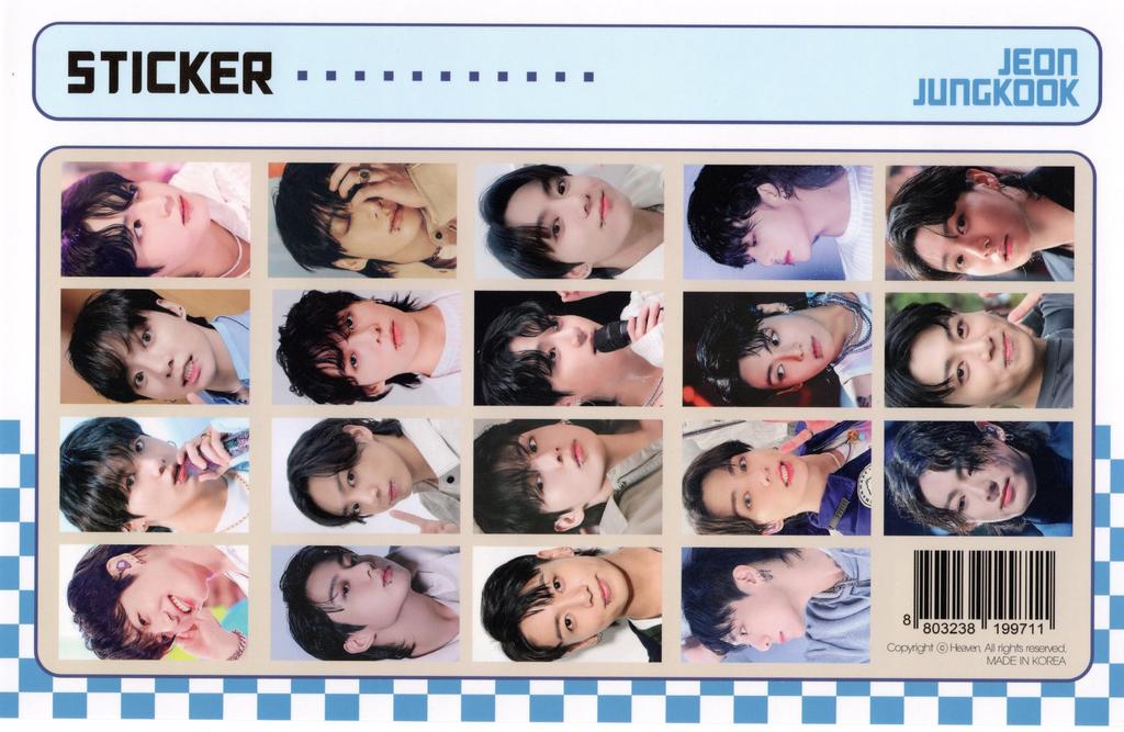 Jungkook Merchandise Desk Calendar Pink Desk Sticker Set (Photobook Calendar) 2026-2027 (2 Years) + K-POP