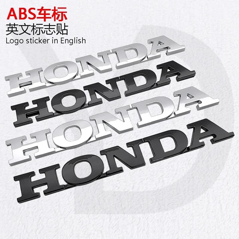 3D ABS Honda Logo Car Emblem Badge For Fit Civic Freed Fiber Accord CRV CR V Jazz Hybrid Odyssey Rear Trunk Sticker Accessories