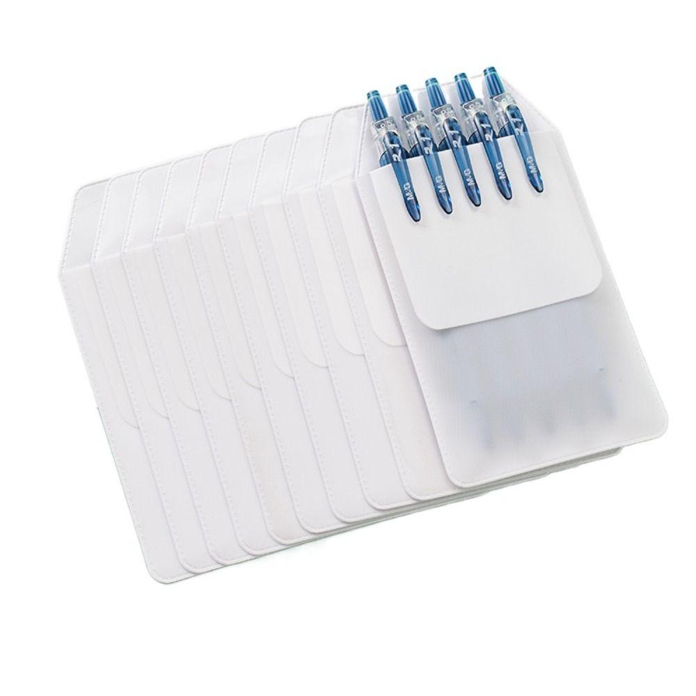 10Pcs/set Ink-Resistant PVC Pencil Case Leak-Proof Pen Insert Pouch Nurse Pen Pocket Doctor