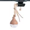 Empty Car Air Freshener Diffuser Bottle Transparent Glass Water Drop Design Car Perfume Stylish Lanyard Car Interior Accessories