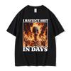 I Haven't Shit In Days Funny T Shirt Ironic Skeleton Meme Summer T-shirts Men Women Harajuku Gothic Cotton T-shirt Streetwear