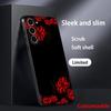 Art Red spider lilys japan design Phone Case For Samsung Galaxy S26 S25 S24 S23 S22 S21 Plus Ultra Note20 Soft Black