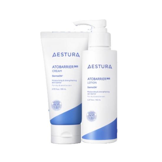 AESTURA ATOBARRIER365 Moisturizing 2-Piece Set Cream 80ml + Lotion 150ml Skin Barrier Care