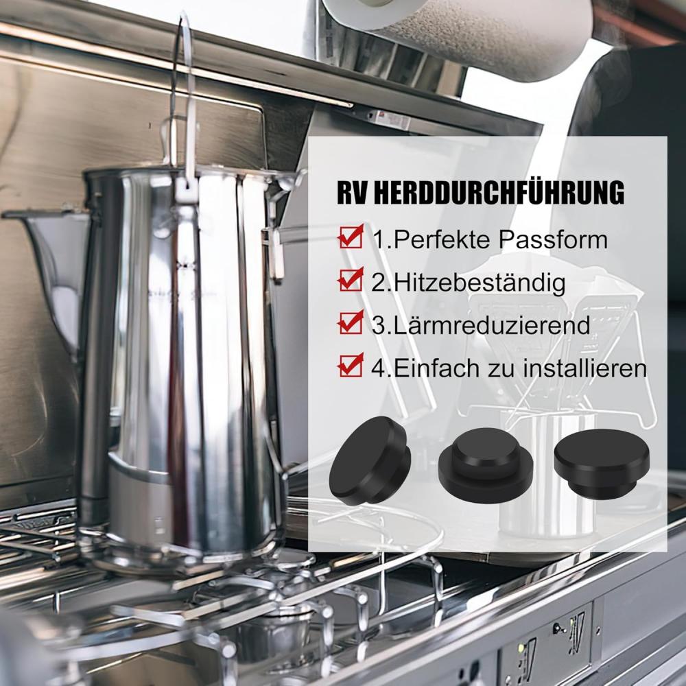 16PCS Rubber Plugs Protective Rubber Plugs Set RV Kitchenware Gas Stoves Holder Rubber Cover Caps For Dometic Smev Thetford
