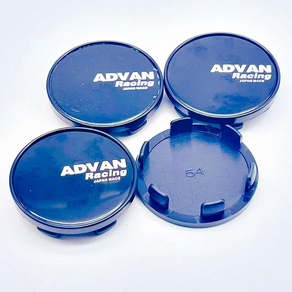 4pcs/Set High Quality 3D 54mm For Car emblem Wheel hub Center Cap ADVAN Badge covers sticker Decals Styling accessories