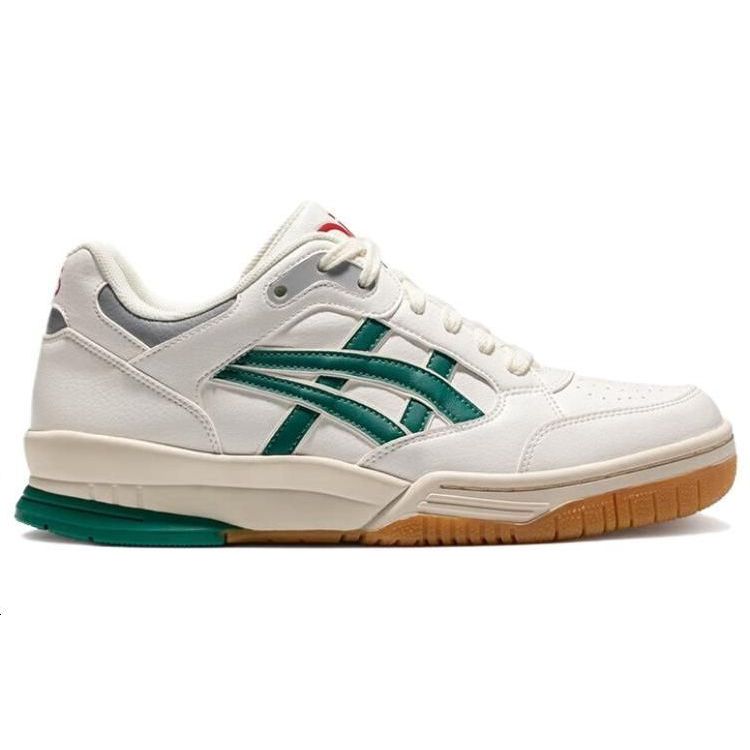 Asics Gel-Spotlyte Synthetic Leather Low Sports Wear Resistant Breathable Retro Basketball Shoes Unisex Sneaker White Green 1203A399-102